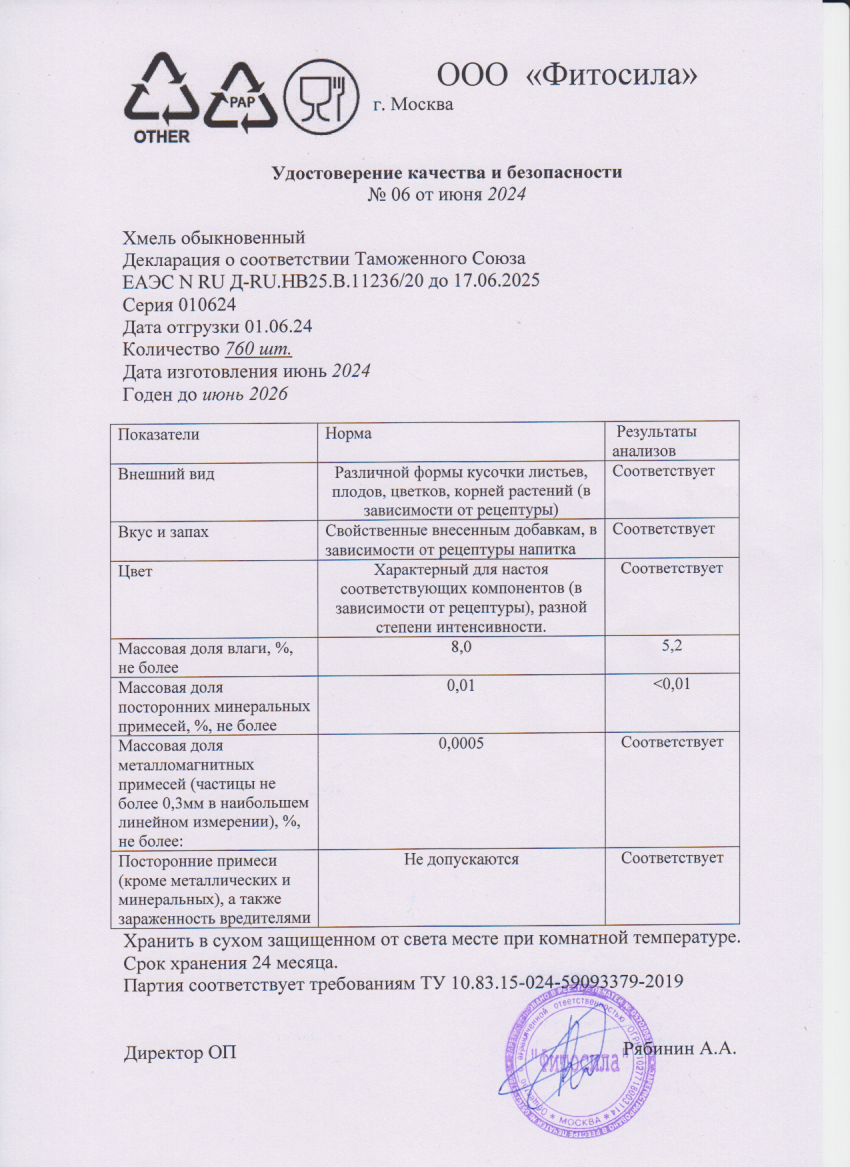 Паспорт №010624